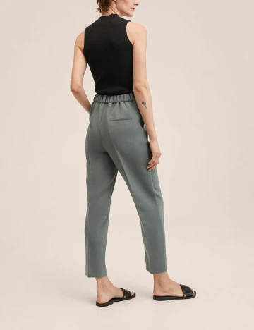 Pantaloni Mango, verde, XL Verde