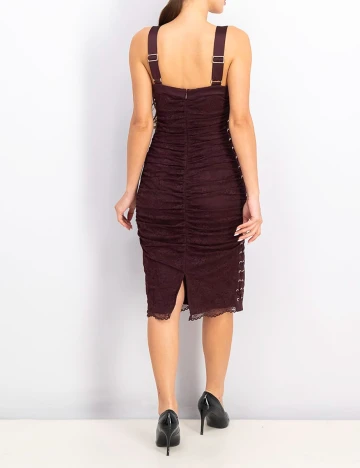 Rochie medie Marciano Guess, pruna, S