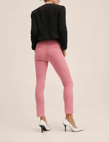Pantaloni Mango, roz Roz