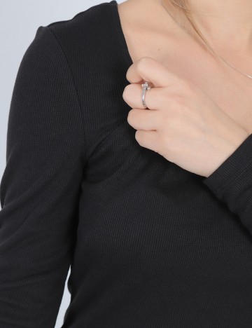 Bluza Pieces, negru