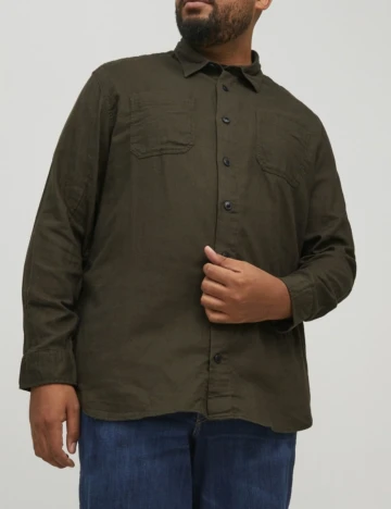 Camasa Jack&Jones Plus Size Men, verde Verde