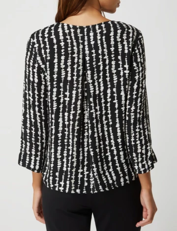 Camasa s.Oliver, negru/alb Negru