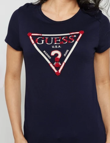 Tricou Guess, bleumarin inchis