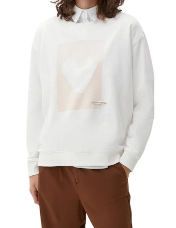 Bluza s.Oliver, alb Alb