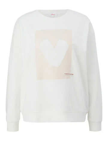 Bluza s.Oliver, alb Alb