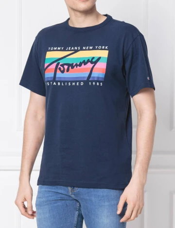 Tricou Tommy Jeans, bleumarin