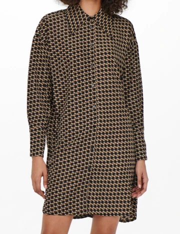 Rochie scurta Only, negru/maro Negru