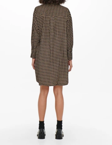 Rochie scurta Only, negru/maro Negru
