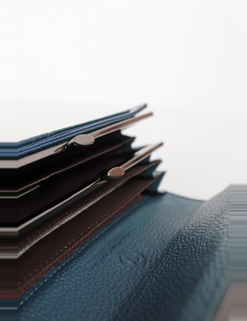 Portofel Verde, albastru