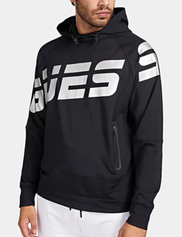 Hanorac Guess, negru Negru