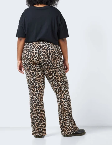 Pantaloni Noisy May Plus Size, animal print