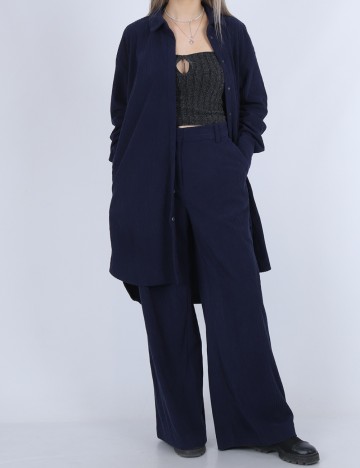 Pantaloni Vero Moda, bleumarin