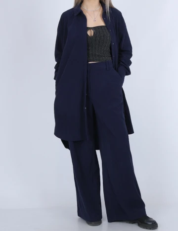 Pantaloni Vero Moda, bleumarin