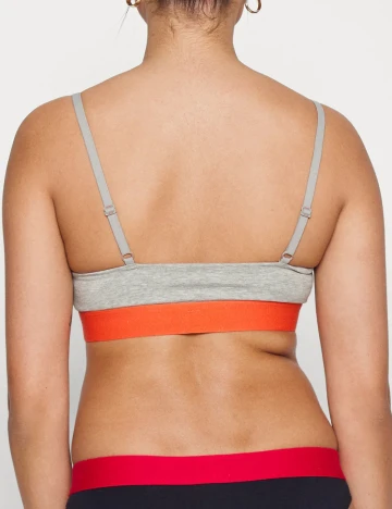 Bustiera sport Tommy Jeans, gri Gri
