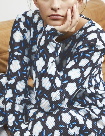 Rochie lunga Ichi, bleumarin