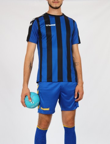 
						Tricou Hummel, albastru/negru