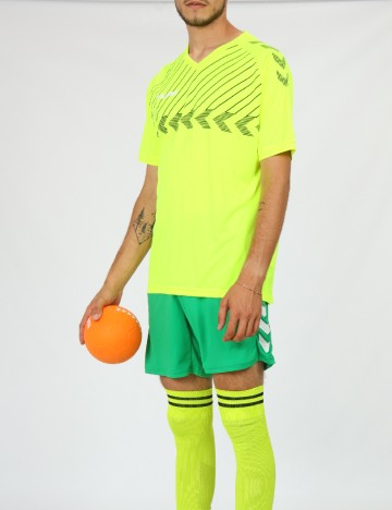 
						Tricou Hummel, verde neon