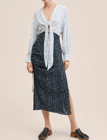 Rochie medie OVERSIZE Mango, floral Floral print