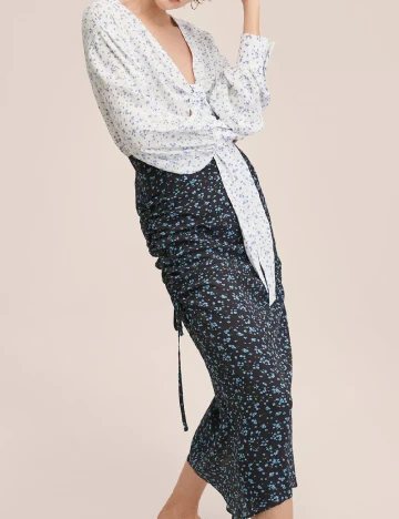 Rochie medie OVERSIZE Mango, floral Floral print