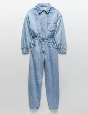 Salopeta Zara, albastru denim, S
