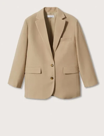 Sacou Oversize Mango, crem Crem