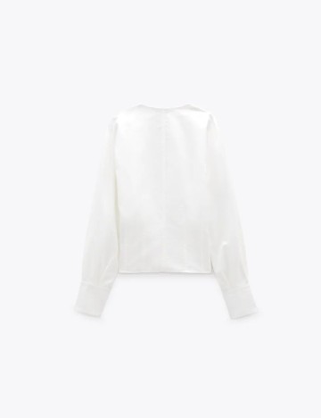 Bluza Zara, alb, M