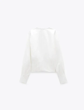 Bluza Zara, alb, M