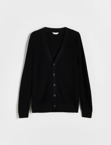 Cardigan Reserved, negru Negru