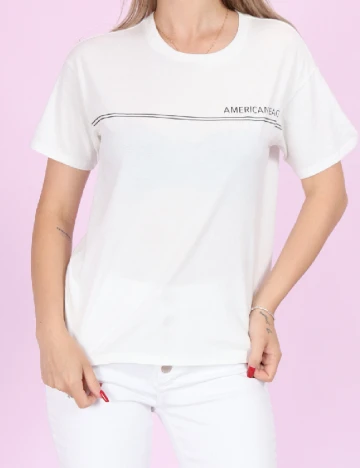Tricou American Eagle, alb