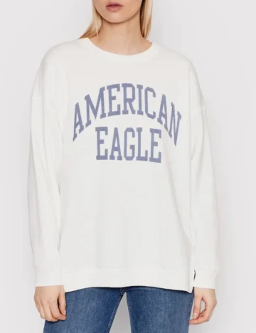 Bluza Oversize American Eagle, alb