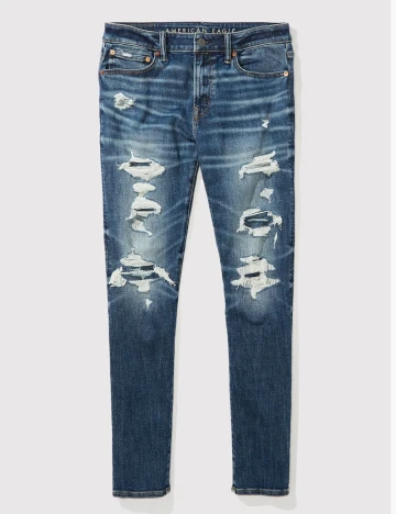 Blugi American Eagle, bleumarin Albastru
