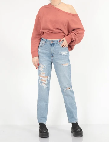 Blugi American Eagle, bleu Albastru