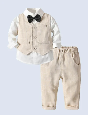 Costum Shein Kids, crem