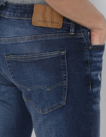 Blugi American Eagle, bleumarin Albastru