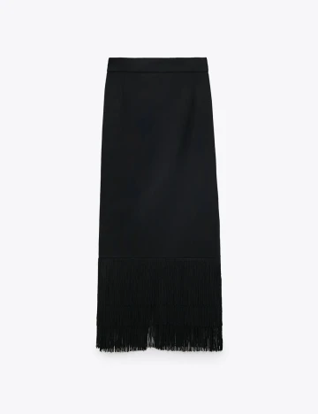 Fusta Zara, negru, XS Negru