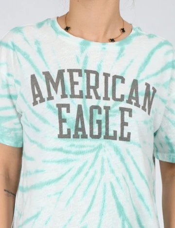 Tricou Oversize American Eagle, turcoaz