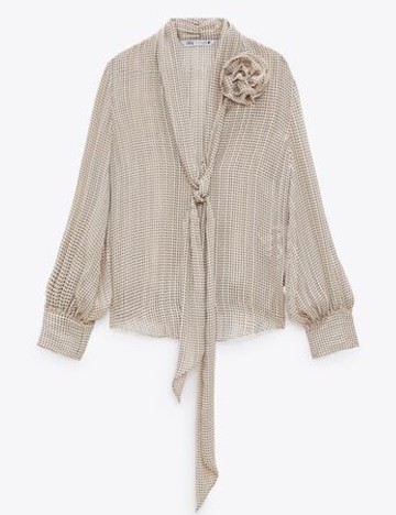 Camasa Zara, crem, M