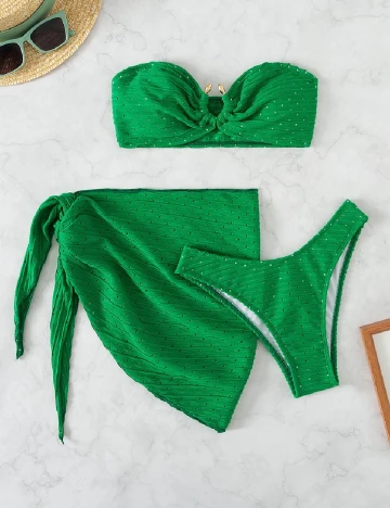 Costum de baie SHEIN, verde