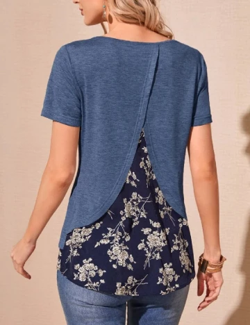 Tricou Emery Rose, bleumarin Albastru