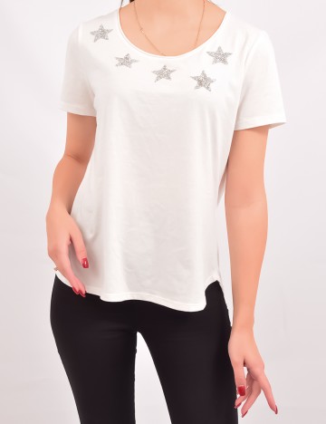 Tricou Comma, alb, 38