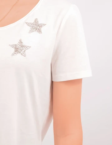 Tricou Comma, alb, 38