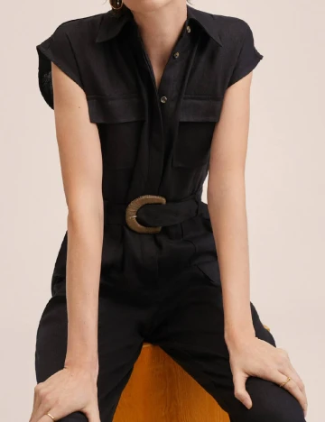 Salopeta Mango, negru Negru