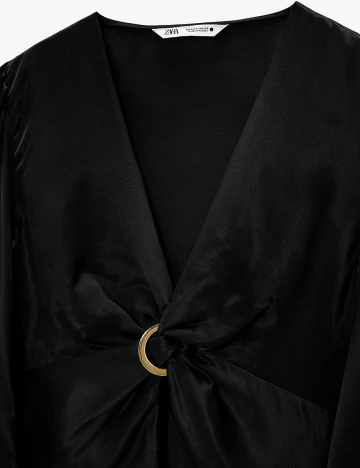 Camasa Zara, negru, L