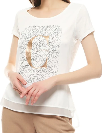 Tricou Comma, alb, 42