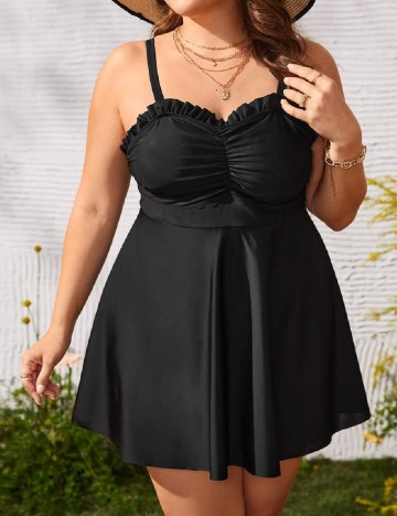 
						Costum de baie SHEIN CURVE, negru