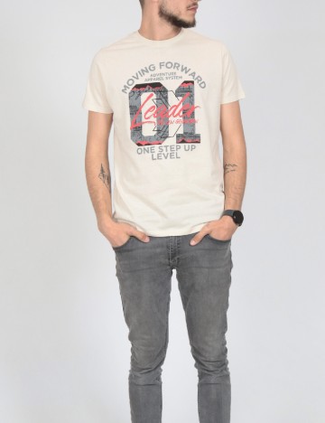 
						Tricou Milano Bulls, crem