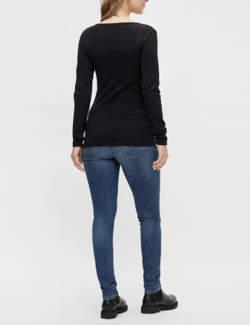 Bluza Mamalicious Plus Size, negru