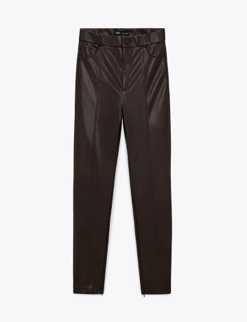 Pantaloni Zara, maro, XXL Maro