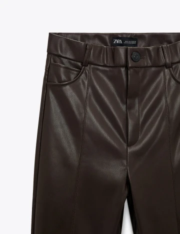Pantaloni Zara, maro, XXL Maro