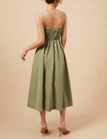 Rochie medie Amy Enjoy Life, verde Verde